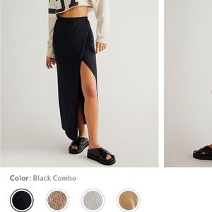 Free people knit maxi skirt